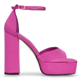 SATIN HEELED SANDALS