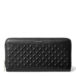 EMBOSSED AOP LONG ZIP AROUND