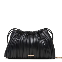 DRAWSTRING PLISSE CROSSBODY