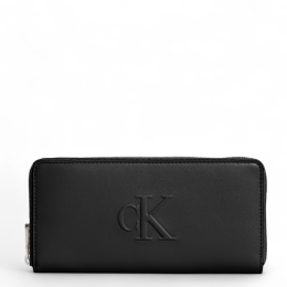 SCULPTED ZIP AROUND WALLET