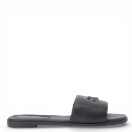 TH LOGO HARDWARE LEATHER MULE