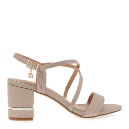 EXE HEELED SANDALS