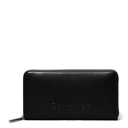 EMBOSSED LOGO ZIP LG WALLET