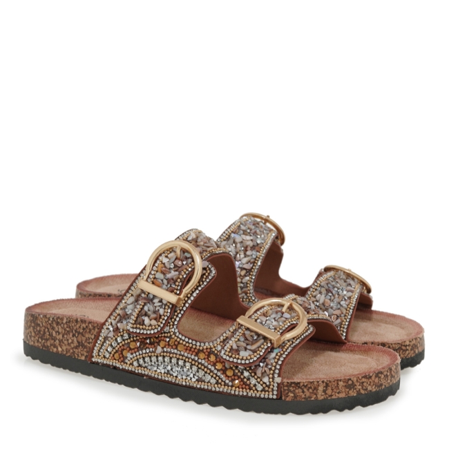 EXE FLAT SANDALS