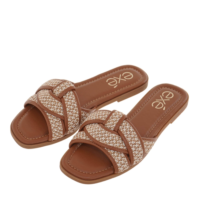 EXE FLAT SANDALS