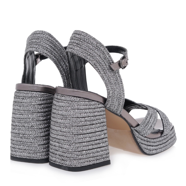 EXE HEELED SANDALS