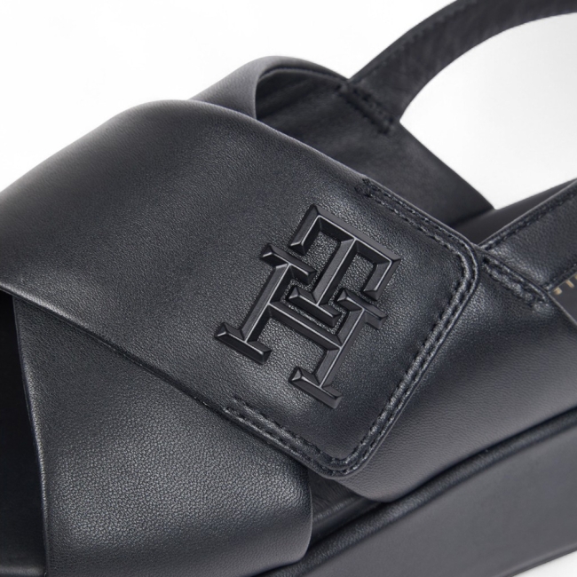 TH LOGO HW PADDED LEATHER SAND
