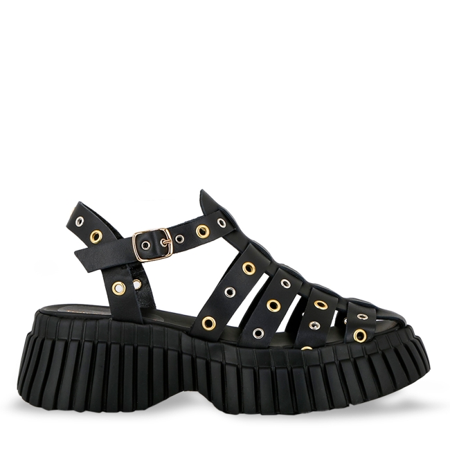 LEATHER FLATFORMS
