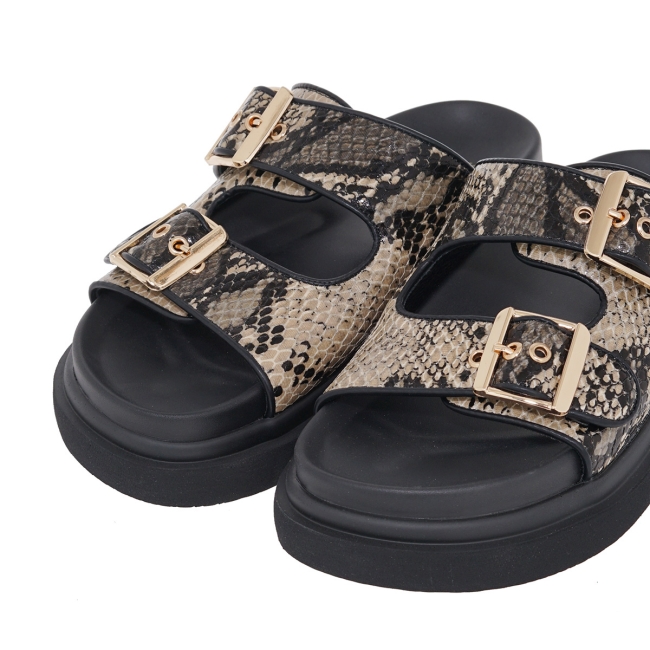 EXE FLAT SANDALS