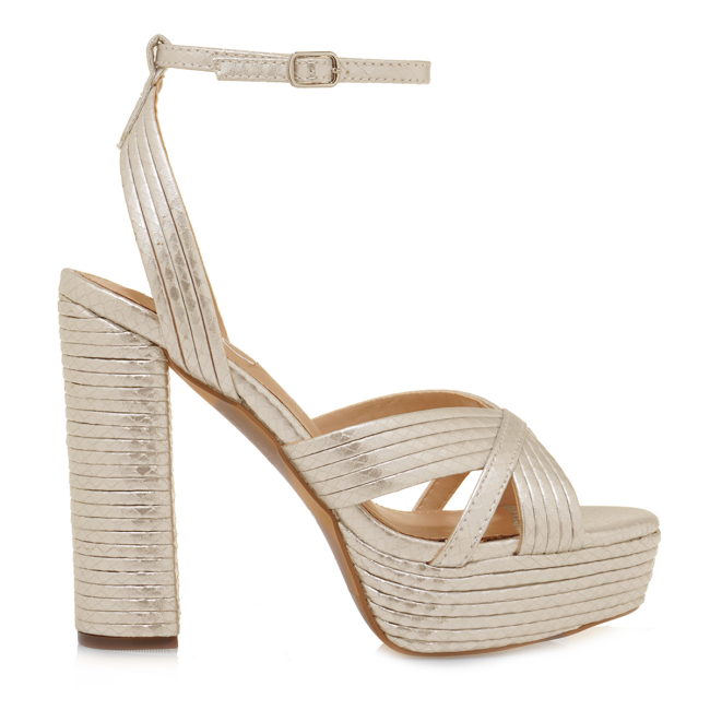 EXE HEELED SANDALS