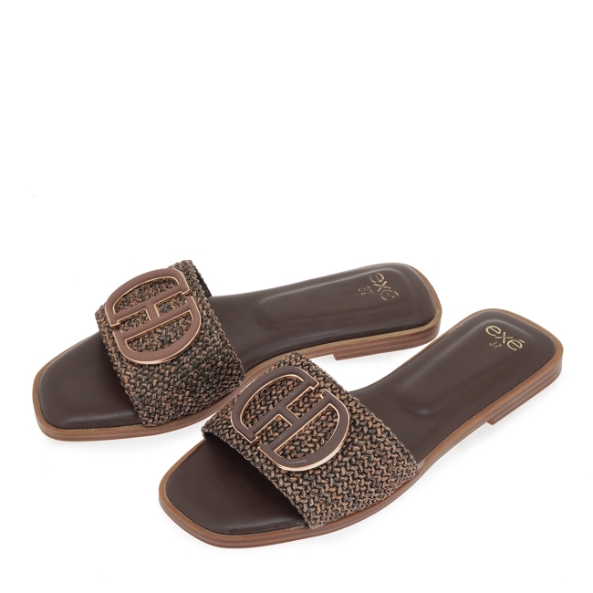 EXE FLAT SANDALS