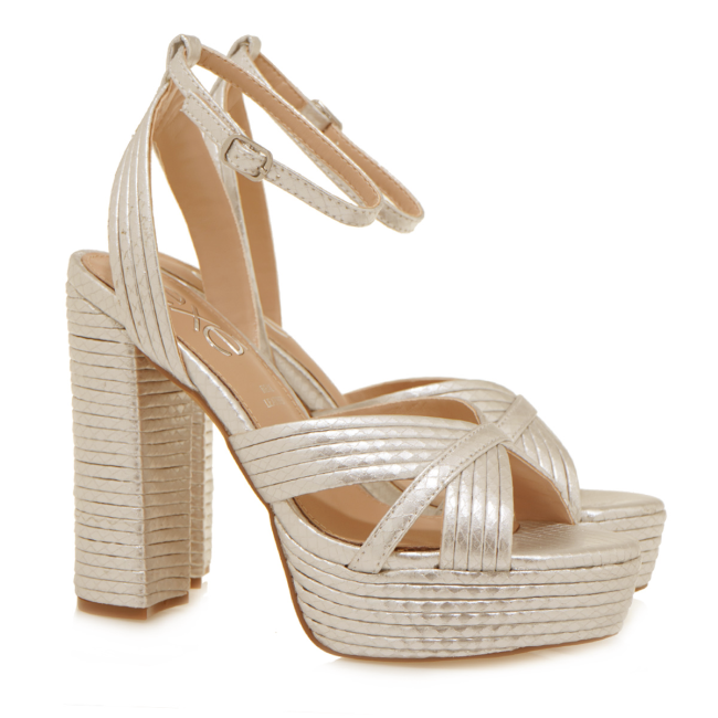 EXE HEELED SANDALS