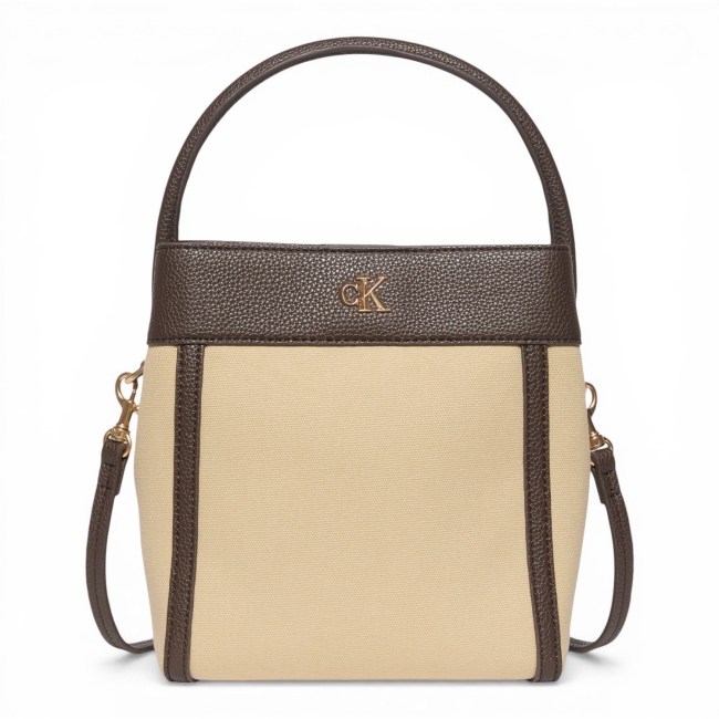 CK CANVAS BUCKET WITH STRAP