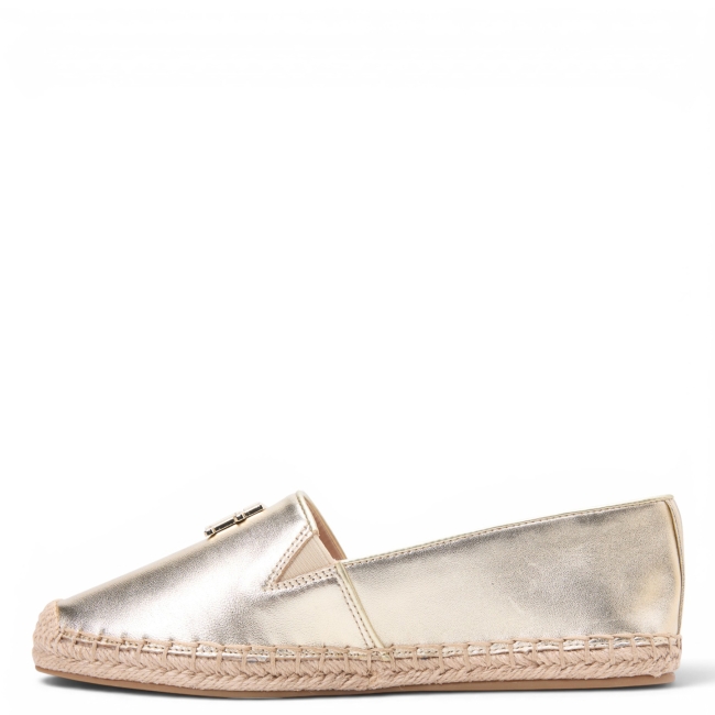 TH LOGO GOLD ESPADRILLE