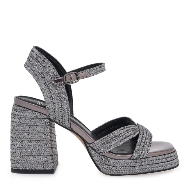 EXE HEELED SANDALS