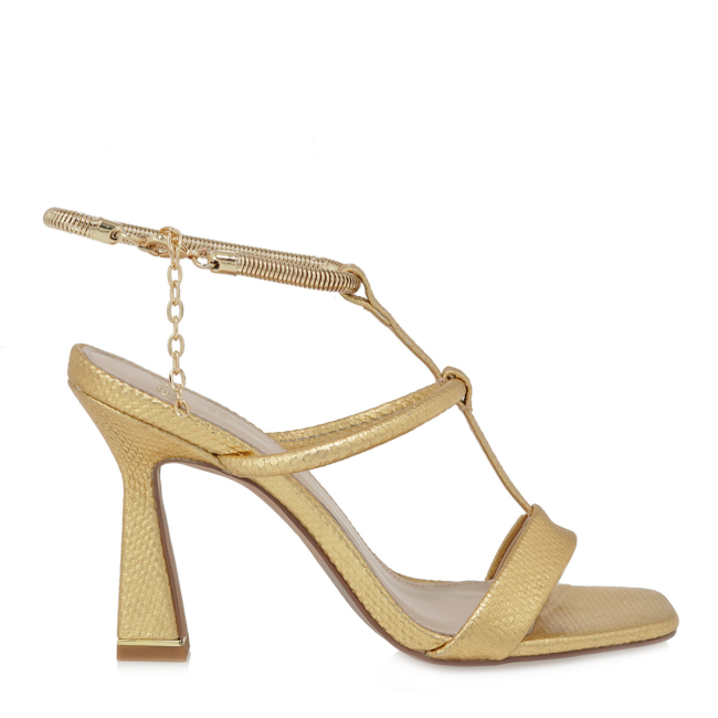 EXE HEELED SANDALS