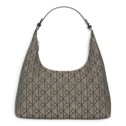 EMBLEM JACQUARD SHOULDER BAG