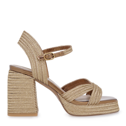 EXE HEELED SANDALS