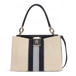 TH HER MINI TOTE CANVAS STRIPE